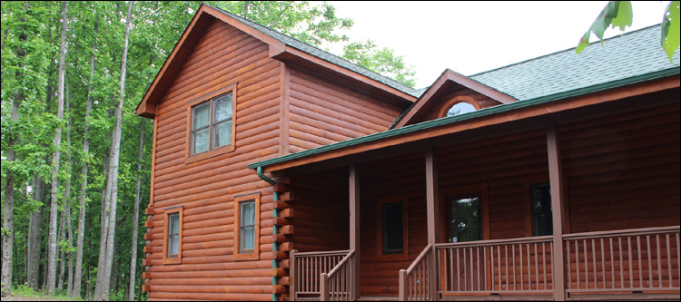 Log Home Staining in Johnston County,  North Carolina